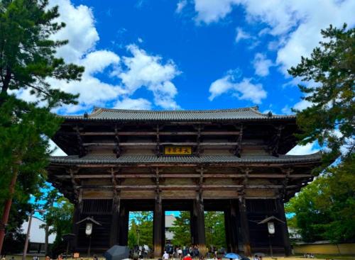 The Great South Gate of Todaiji Temple in Nara
